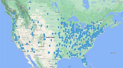 Mitchell 1 Manager SE AutoPartSearch Map