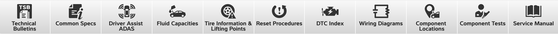 Mitchel 1 ProDemand Quick Link Buttons